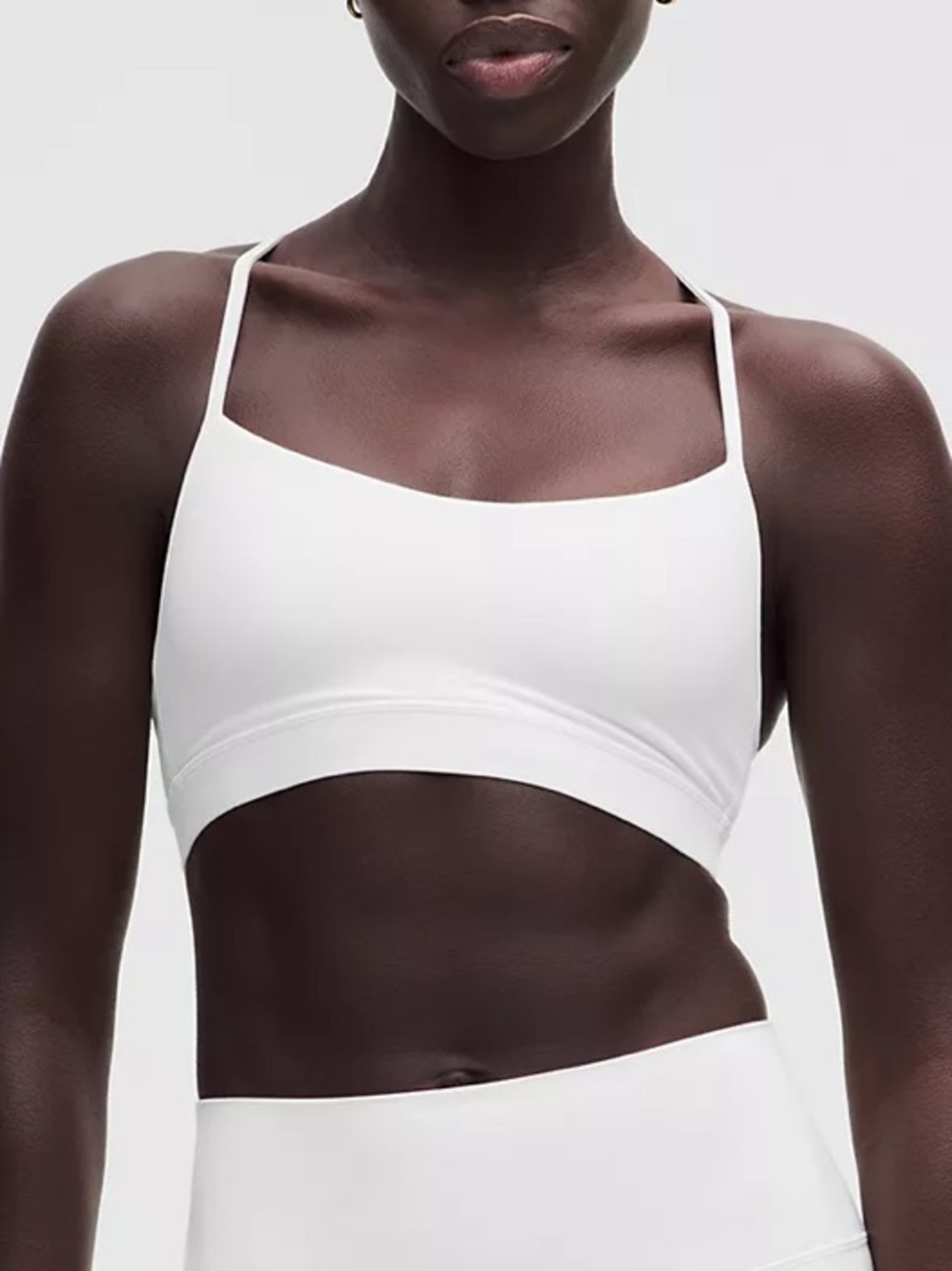 Lululemon Flow Y Bra in White
